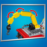 City Oceans Fire Station Blocks Compatible with Leg0 Fire Station Set with Fire Station,Fire Helicopter,Fire Ship,Rescue Boat