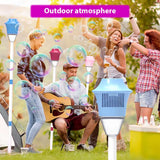 Bubble Machine Vertical Bubble Maker Automatic Bubble Machine with Light for Birthday Outdoor Wedding Christmas Party