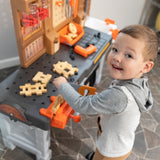 Pro Play Toddler Workshop & Utility Bench and Plastic Kid Tool Bench and 76 Piece Playset