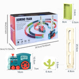 Electric Domino Blocks Train Car Automatic Laying Vehicle Construction STEM Toy for Children Toddler Birthday Gift Kids Boy Girl