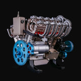 Teching V8 Mechanical Metal Assembly DIY Car Engine Model Kit 500+Pcs Educational Experiment Toy