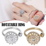 Retro Traditional Anxiety Relief Adjustable Fidget Jewelry Women Gift Rotate Freely anti Stress Anxiety